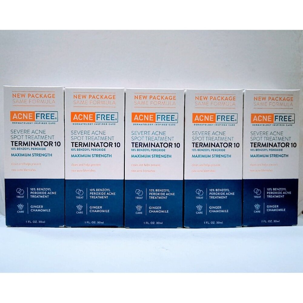 AcneFree  Terminator 10  Severe Acne Spot Treatment - Max Strength - Set of  5